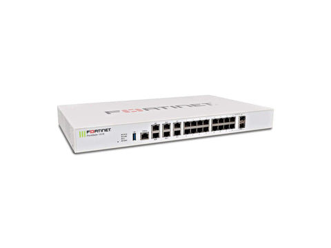 Elite FortiGate 101E Network Security Firewall Appliance with twenty gigabit ports and two SFP uplinks, ideal for rack mounting.