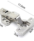 20 Piece Stainless Steel Hydraulic Cabinet Door Hinges Set With Cushioned Soft Close Dampers for Quiet Safe Kitchen Cabinets