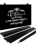 Foldable Electric Stove Top Protector With Grippy Anti Slip Rubber Surface, Black, 27.9x20 Inches with kitchen decor design.