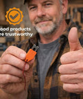 Man holding Rope Anchor Hook One Handed Operation Portable Chalk Line Anchor Tool For Quick Rope Securing No Fuss Instant Hold