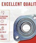 Three Quarter Inch Shaft Axle Bearing With Flanges For Dump Truck Tarp Systems Two Pack Aluminum Pillow Block Bearing, durability.