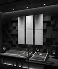 Pro Level Soundproof Wall Panels For Real Noise Blocking Where It Counts in a modern studio with mixing equipment.