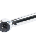 Close-up of Three Eighths Inch Drive Torque Wrench With 250 Inch Pounds Capacity, Dual Scale Inch Pounds And Newton Meters, Audible Click