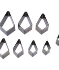 8 Piece Leather Punch Die Set Diamond Shaped Holes For Leather Craft Dope High Carbon Steel Cutting Dies Hollow Punch Cutter Tool