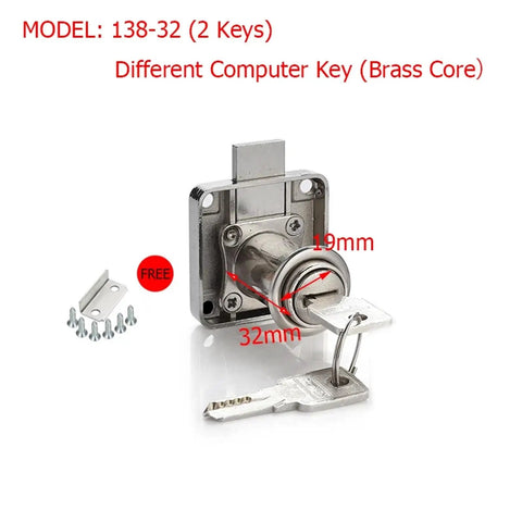 Cam Lock Drawer Lock Set For Cabinets And Wardrobes With 2 Keys Same Key System Tamper Proof Secure Furniture Lock Hardware
