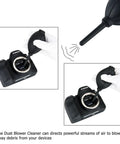 Soft and Elastic Nozzle Air Blower Cleaner For Cameras And Gadgets cleaning camera sensor with silicon nozzle.