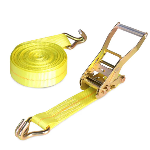 Heavy Duty Ratchet Straps 2 Inch By 27 Foot Cargo Straps With Hooks 10000 Lbs Working Load Limit 8 Pack Durable Polyester Tie Downs visible