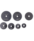 Six saw blades and grinding wheel for PVC Pipe Internal Cutter For Tight Spaces Built Tough Metal Construction Heavy Duty Cutting Tool Set
