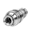 Close-up view of Flat Face Skid Steer Quick Coupler Kit Dual Male And Female Quick Connect Replacement For Kubota Bobcat SVL Series And 753 763 773 863 Loaders
