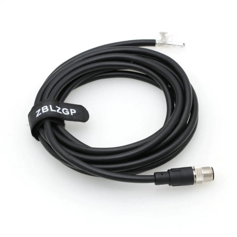 M12 4 Pin Male Actuator Sensor Signal Cable A Coded Shielded For Industrial Automation Control Fieldbus Module 3M coiled