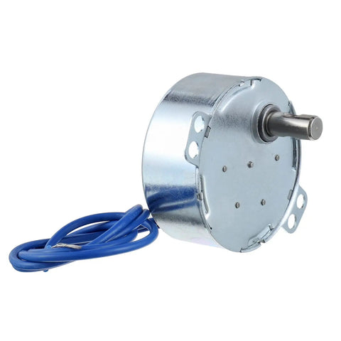 Two Pack Synchronous Turntable Motors For Cup Turners And Tumblers AC 100-127V 50/60Hz 4W 2.5 To 3 RPM CW CCW 7mm Shaft