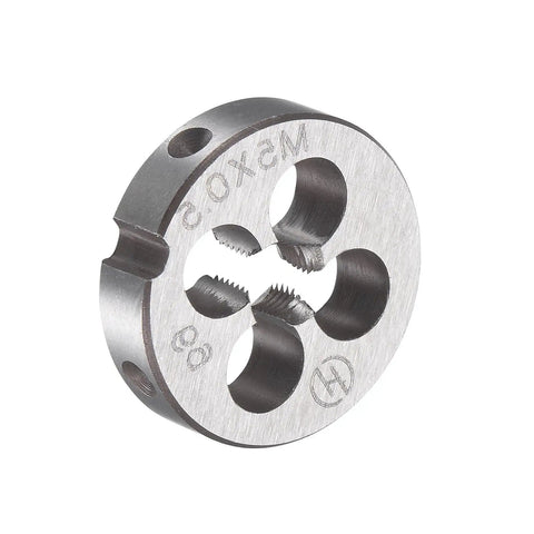 M5 X 0.5mm Metric Tap And Die Set With Round Threading Die, circular metal piece for nut screw and bolt thread repair