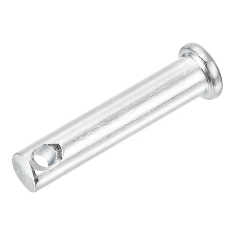 25 Piece Set Carbon Steel Single Hole Clevis Pins 0.3125 Inch By 1.5 Inch Flat Head For Mechanics Repairs, Furniture Installs