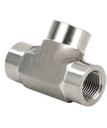 Forged 304 Stainless Steel Pipe Tee Fitting Three Way NPT Female to FNPT to NPT Female Ends Heavy Duty Three Quarter Inch
