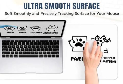 Cat Eat Ramen Meme Mouse Pad Slaps Your Desk With Style, 12x16 Inch, Non Slip Rubber Base used with laptop and hand