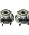 Front Wheel Hub and Bearing Assembly 2 Piece Set for Mitsubishi Lancer 2008 2015 Left and Right Replacement Kit in silver steel