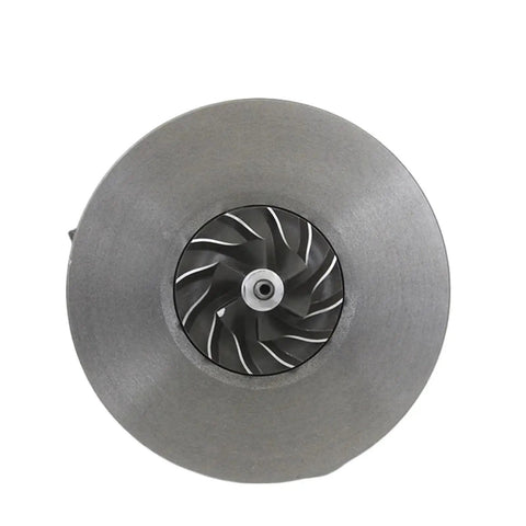 Smart Fortwo Turbo Core Compatible Direct Fit 0.7 2001 2007 Restore Factory Performance OE 724961 727211 704487 Balanced Wheel and Shaft Assembly Reducing Vibration at High RPM and Heat Resistant Alloy Turbine Wheel front view