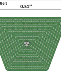 Diagram of Adjustable V Belt With Flexible Connector For Easy Install And Length Tuning Open Ended To Endless Belt Size.