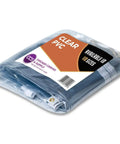 Clear PVC Tarp Cover Heavy Duty 20 Mil Tarpaulin With Rustproof Brass Grommets Waterproof Windproof Built To Last For Outdoor Use Multi Purpose 7 By 9 Feet packaged