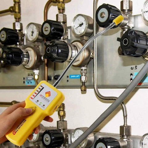 Gas Leak Detector Portable Sniffer For Propane Methane LPG LNG Fuel And Sewer Gas With 12 Inch Flexible Probe For Home RV