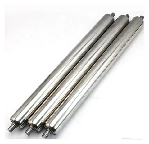 Heavy Duty Stainless Steel Roller For Industrial Conveyor Belts Rust Proof Assembly Line Parts Smooth Glide Transport System - 3 rollers