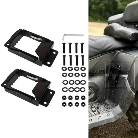 Boost Control With Solid Build Rear Footpegs For Hisun Tactic 250 2 Up Atv Off Road Beast Thickened Steel Brackets Provide Superior Stability And Non Slip Grip On Rock Hard Terrains Mud Puddles Keep Your Boots Locked Down Safely rear footpegs kit