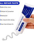 Fast Drying Wall Repair Paste For Cracks And Holes, Multi Function Drywall Patch Kit With Scraper And Sandpaper, tube being squeezed