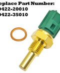 Toyota Engine Coolant Temperature Sensor 89422-20010 89422-35010 With Connector Pigtail Harness Go-To Replacement For Toyota 4Runner Tacoma Camry Tundra Lexus ES350 ES330 GX460 GS350 RX300 And More, brass sensor with O-ring