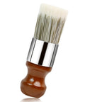 Durable Horsehair Bristle Brush For Gentle Leather And Wood Treatment Straight Up Premium Wax Applicator with wooden handle.