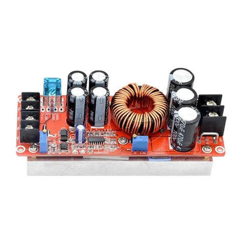 Beefy 1200W 20A DC-DC Boost Converter for cars, step-up power supply module with adjustable settings, overcurrent protection