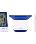 All-In-One Wireless Rain Gauge Weather Station With Indoor Outdoor Temperature And Humidity, Rainfall Tracking And History Readings