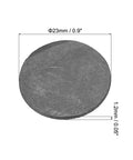 Round Graphite Block Disk Ingot For Melting And Electrolysis High Purity Graphite Electrode Plate Sheet 23x1.2mm Pack Of 10