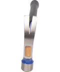 Workhorse 22 Oz Curved Claw Hammer With Rust Resistant Powder Coated Finish And Shock Block For Framing And Demolition, polished claw view