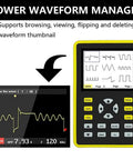 Pocket Sized Handheld Oscilloscope With 100MHz Bandwidth And 500MSaS Sampling For DIY Electronics Gearheads, screen display