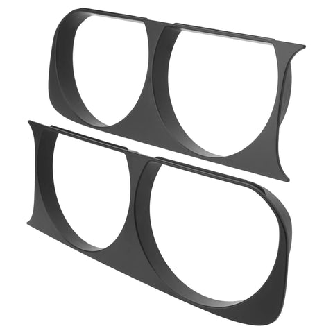 Dodge Challenger Headlight Bezel Replacement Driver and Passenger Side ABS Plastic Painted Trim Ring Set For 2008 2014 CH2510100 CH2511100