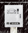 Universal EV Charger Station Cover With Drip Proof Weather Guard And No Fuss Cable Cleanup Plus Heavy Duty Combo Lock For Secure Underground Parking Lot Storage in rain.