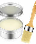 Clear Chalk Paint Wax For Furniture And Wood Finish Multipurpose Sealing Wax Kit With 7 Oz Jar And Wax Brush Great For DIYers