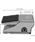 High Performance Pneumatic Foot Pedal Valve 3 Way 2 Position Air Control Directional Valve With G1/4 Thread Industrial Metal Construction for single acting cylinders and machine shop projects, showing dimensions.