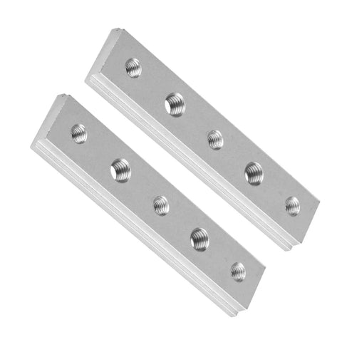 Aluminum Alloy T Slot Miter Track Jig 30 45 Degree Type 100mm Power Tool Woodworking Accessory T Track Slider Bar With M6 And M8 Holes Dual Pack