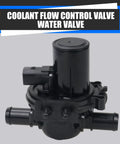 Premium Grade Three Way Heater Control Valve For 2013-2024 Ram 1500 3.6L 5.7L water valve with 2-pin connector and dual outlets.