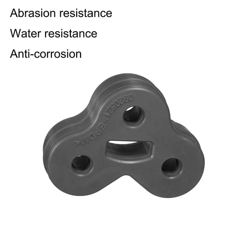 High Performance 11mm Triple Hole Muffler Exhaust Hanger Rubber Bushing Mount Bracket For Land Rover Xf And Xj Models Fits 2008 To 2018 Black Replacement Kit, abrasion resistant rubber