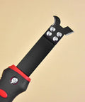 Gypsum Board Cutter With Rubber Handle And 55 Manganese Steel Blade For Fast Clean Cuts On Gypsum Cement Board Acrylic And Plexiglass Plates For Pro DIYers close-up blade and rubber grip