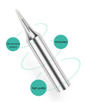Close-up of single tip from 11 Piece T18 Soldering Iron Tips Set For Hakko FX 888D FX 888 FX 600, showing high quality electroplated finish.