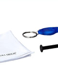 Granite Marble Quartz Chip And Nick Repair Kit includes syringe, applicators, cloth, key tool, and polish for countertops and sinks.