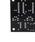 Close-up of Pro Grade Op Amp Testing Module PCB showing solder points for single and dual op amp boards compatible with LM741, LM358.