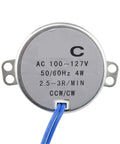 Heavy Duty Synchronous Motor Built Different Delivers Serious Torque For Any Setup, smooth AC unit rated at 4W, 127V.