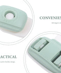 Rotatable latches of Five Pack ABS Safety Cabinet Locks for Fridges and Cabinets, highlighting 360-degree rotation design.
