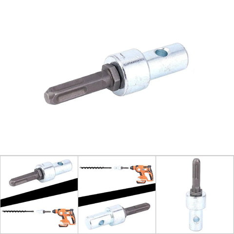 Electric Hammer To Earth Auger Adapter Square Four Pits Drill Bit Connector Heavy Duty Drill Attachment For Power Hammers And Earth Augers Durable And Easy Fit For Power Drills