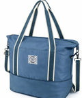 Peacock Blue Travel Duffle Bag For Everyday Getaways Foldable Waterproof Weekender Carry On With Wet Compartment And Detachable Strap