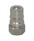 Heavy Duty 1/2 Inch NPT Stainless Steel ISO 7241B Quick Disconnect Hydraulic Coupler Set, durable and rugged, designed for tough tasks.